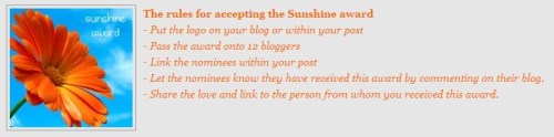 Sunshine Blog award